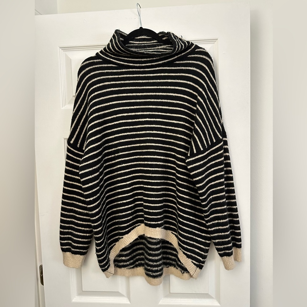Black & Tan Striped Sweater